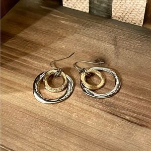 Cutting Edge silver plated earrings new without tags